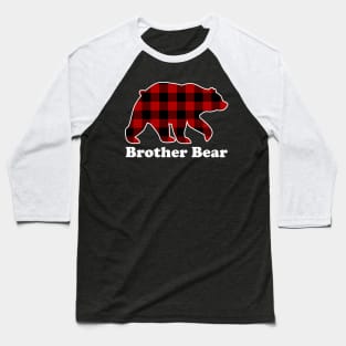 Brother Bear Red Plaid Christmas Pajama Family Baseball T-Shirt